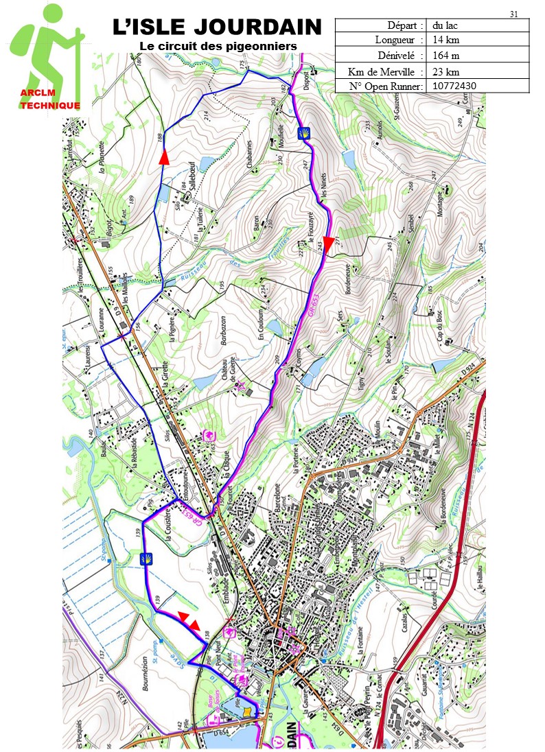 03 L'isle Jourdain - Le sentier des pigeonniers